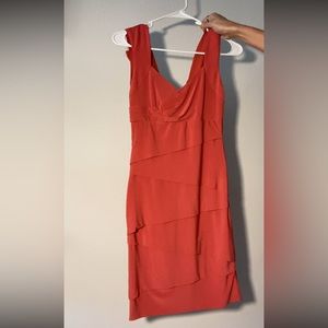 Orange cocktail dress from WHBM